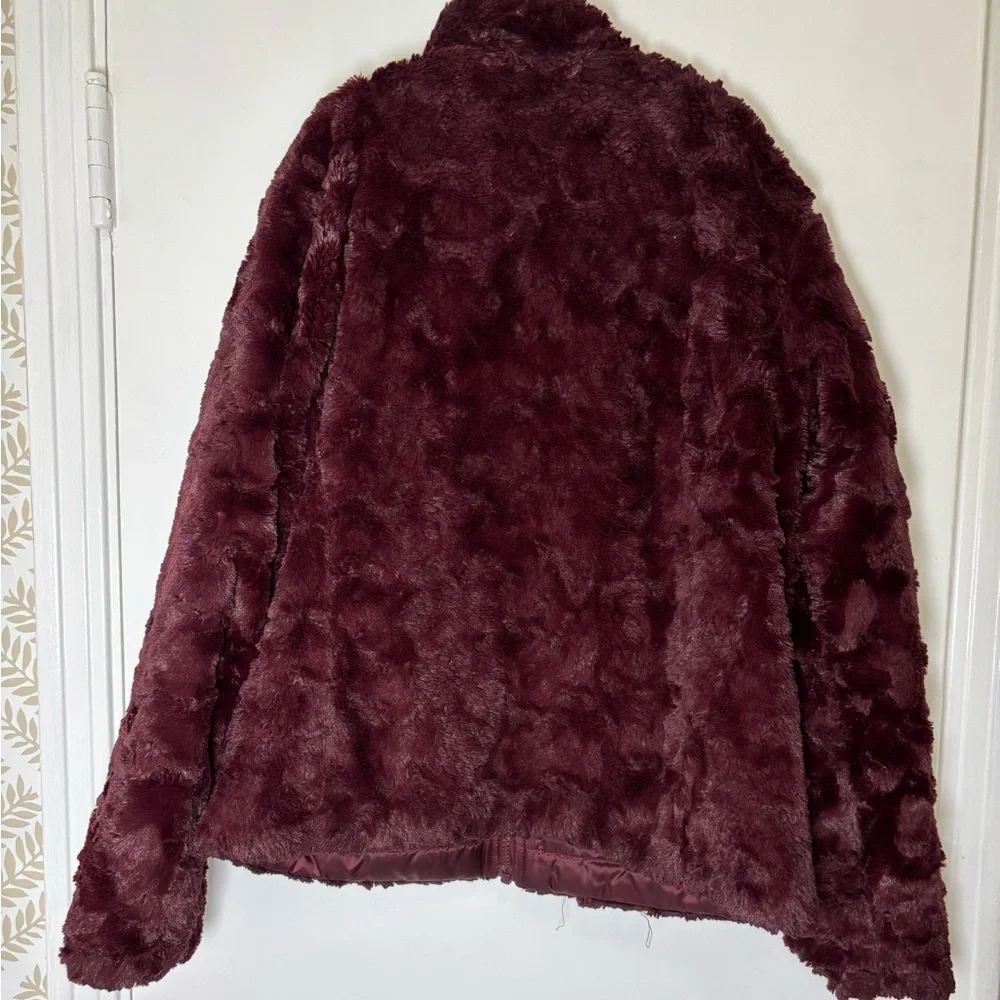 The North Face Girl’s Maroon Mossbud Swirl Insulated Reversible Jacket M 10/12 - Picture 15 of 16